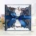 Laser Cut Iridescent Paper Wedding Supplies Lace Greeting Card Invitation Card